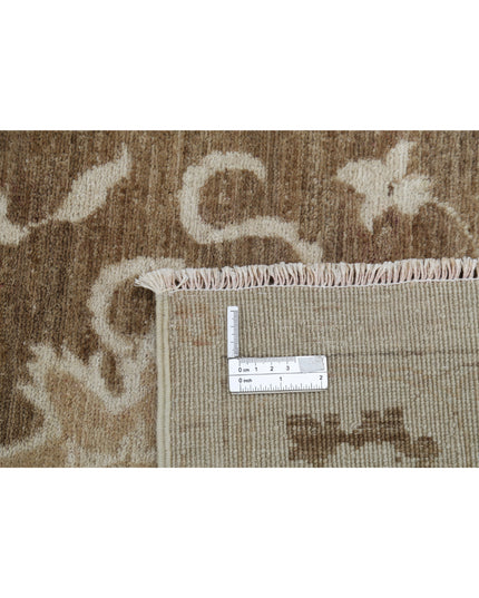 Serenity 3' 9" X 13' 10" Hand Knotted Wool Rug 3' 9" X 13' 10" (114 X 422) / Brown / Wool
