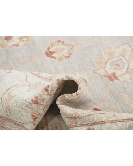 Serenity 8' 9" X 11' 6" Hand Knotted Wool Rug 8' 9" X 11' 6" (267 X 351) / Grey / Wool