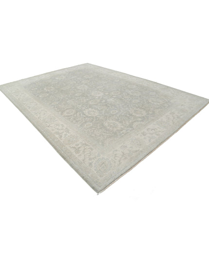 Serenity 9' 7" X 12' 10" Hand Knotted Wool Rug 9' 7" X 12' 10" (292 X 391) / Grey / Wool