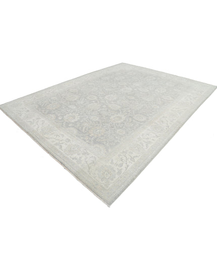 Serenity 9' 7" X 12' 10" Hand Knotted Wool Rug 9' 7" X 12' 10" (292 X 391) / Grey / Wool