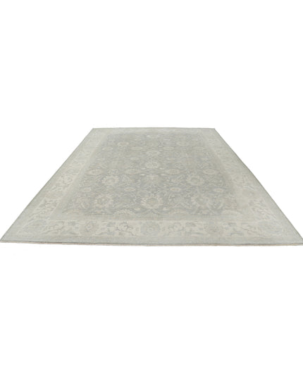 Serenity 9' 7" X 12' 10" Hand Knotted Wool Rug 9' 7" X 12' 10" (292 X 391) / Grey / Wool
