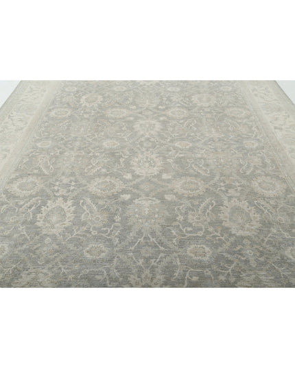 Serenity 9' 7" X 12' 10" Hand Knotted Wool Rug 9' 7" X 12' 10" (292 X 391) / Grey / Wool
