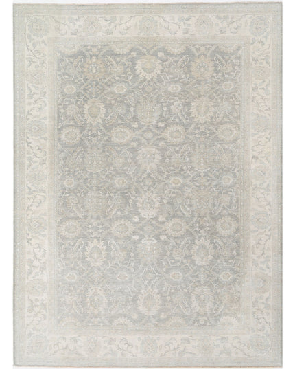Serenity 9' 7" X 12' 10" Hand Knotted Wool Rug 9' 7" X 12' 10" (292 X 391) / Grey / Wool