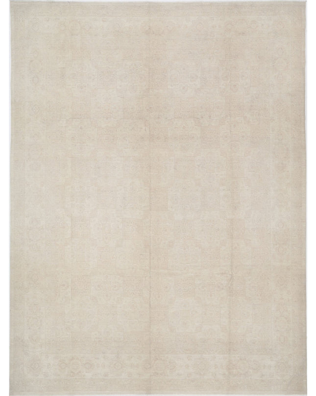 Serenity 11' 7" X 15' 3" Hand Knotted Wool Rug 11' 7" X 15' 3" (353 X 465) / Ivory / Wool