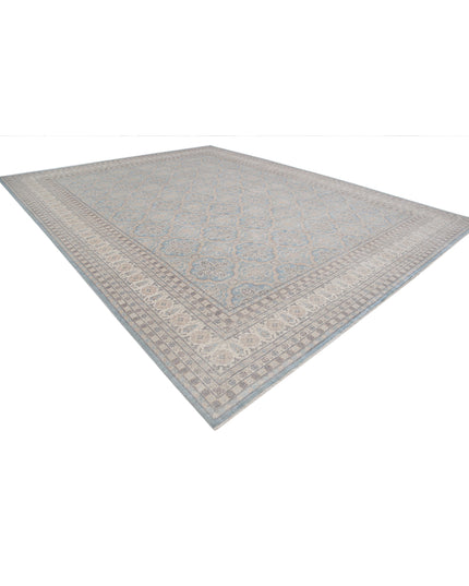Serenity 13' 11" X 17' 11" Hand Knotted Wool Rug 13' 11" X 17' 11" (424 X 546) / Blue / Wool