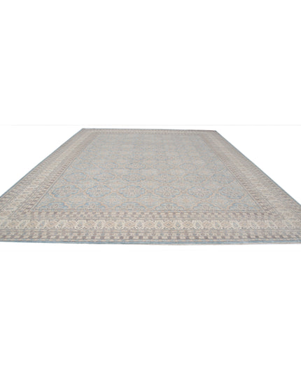 Serenity 13' 11" X 17' 11" Hand Knotted Wool Rug 13' 11" X 17' 11" (424 X 546) / Blue / Wool