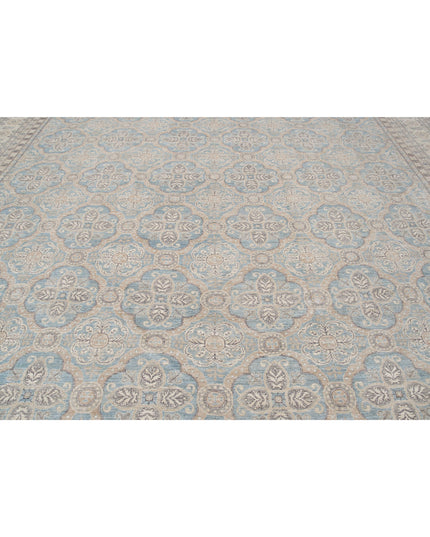 Serenity 13' 11" X 17' 11" Hand Knotted Wool Rug 13' 11" X 17' 11" (424 X 546) / Blue / Wool