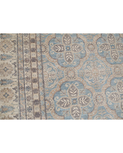 Serenity 13' 11" X 17' 11" Hand Knotted Wool Rug 13' 11" X 17' 11" (424 X 546) / Blue / Wool