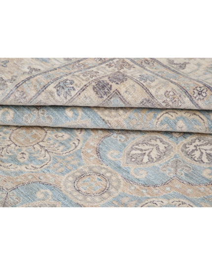 Serenity 13' 11" X 17' 11" Hand Knotted Wool Rug 13' 11" X 17' 11" (424 X 546) / Blue / Wool