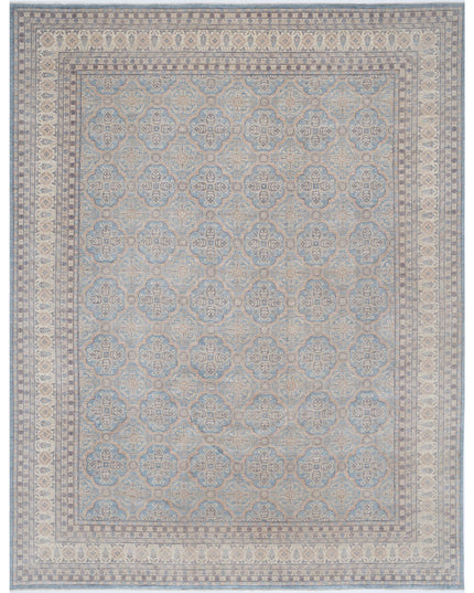 Serenity 13' 11" X 17' 11" Hand Knotted Wool Rug 13' 11" X 17' 11" (424 X 546) / Blue / Wool