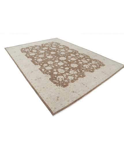 Serenity 8' 8" X 11' 9" Hand Knotted Wool Rug 8' 8" X 11' 9" (264 X 358) / Brown / Wool