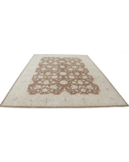 Serenity 8' 8" X 11' 9" Hand Knotted Wool Rug 8' 8" X 11' 9" (264 X 358) / Brown / Wool