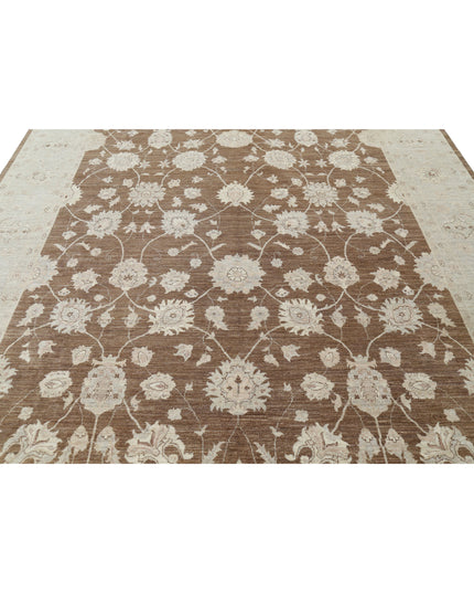 Serenity 8' 8" X 11' 9" Hand Knotted Wool Rug 8' 8" X 11' 9" (264 X 358) / Brown / Wool