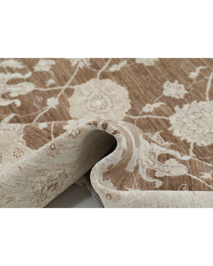 Serenity 8' 8" X 11' 9" Hand Knotted Wool Rug 8' 8" X 11' 9" (264 X 358) / Brown / Wool