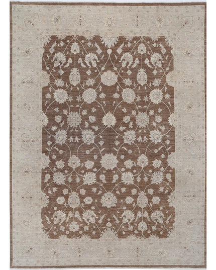 Serenity 8' 8" X 11' 9" Hand Knotted Wool Rug 8' 8" X 11' 9" (264 X 358) / Brown / Wool
