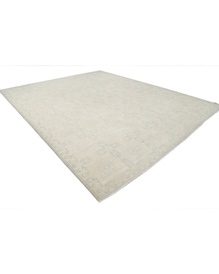 Serenity 12' 2" X 14' 10" Hand Knotted Wool Rug 12' 2" X 14' 10" (371 X 452) / Ivory / Wool