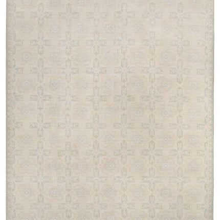 Serenity 12' 2" X 14' 10" Hand Knotted Wool Rug 12' 2" X 14' 10" (371 X 452) / Ivory / Wool