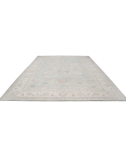 Serenity 10' 8" X 14' 4" Hand Knotted Wool Rug 10' 8" X 14' 4" (325 X 437) / Blue / Wool