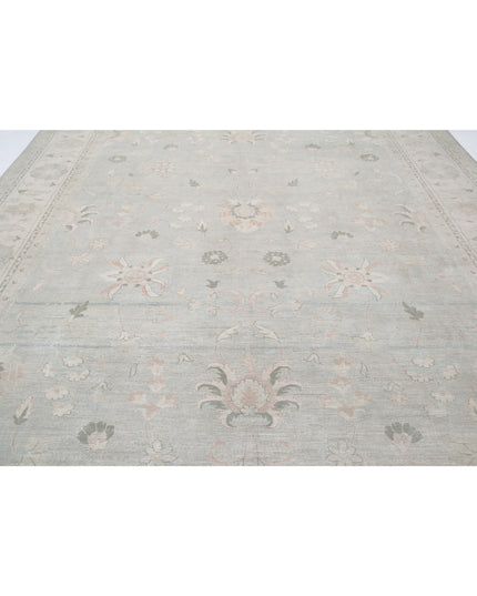 Serenity 10' 8" X 14' 4" Hand Knotted Wool Rug 10' 8" X 14' 4" (325 X 437) / Blue / Wool