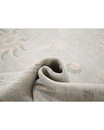 Serenity 10' 8" X 14' 4" Hand Knotted Wool Rug 10' 8" X 14' 4" (325 X 437) / Blue / Wool