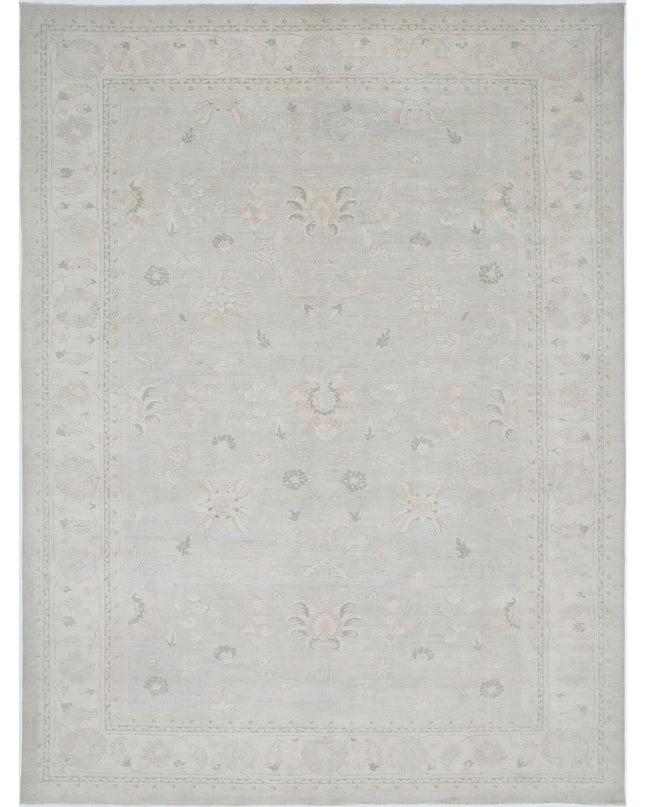 Serenity 10' 8" X 14' 4" Hand Knotted Wool Rug 10' 8" X 14' 4" (325 X 437) / Blue / Wool
