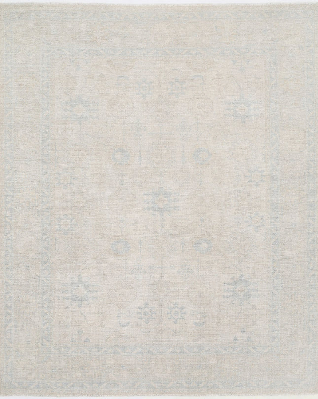 Serenity 8' 1" X 9' 6" Hand Knotted Wool Rug 8' 1" X 9' 6" (246 X 290) / Ivory / Wool