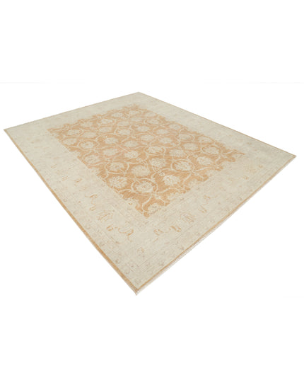 Serenity 7' 10" X 9' 5" Hand Knotted Wool Rug 7' 10" X 9' 5" (239 X 287) / Orange / Wool