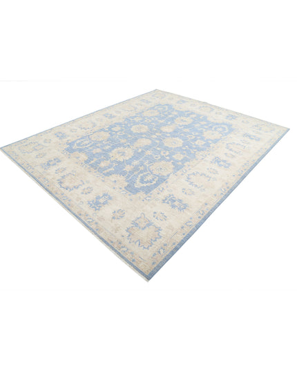 Serenity 8' 1" X 9' 9" Hand Knotted Wool Rug 8' 1" X 9' 9" (246 X 297) / Blue / Wool