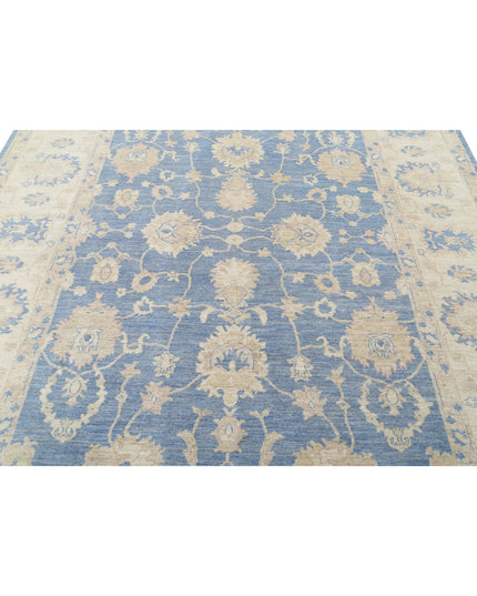 Serenity 8' 1" X 9' 9" Hand Knotted Wool Rug 8' 1" X 9' 9" (246 X 297) / Blue / Wool