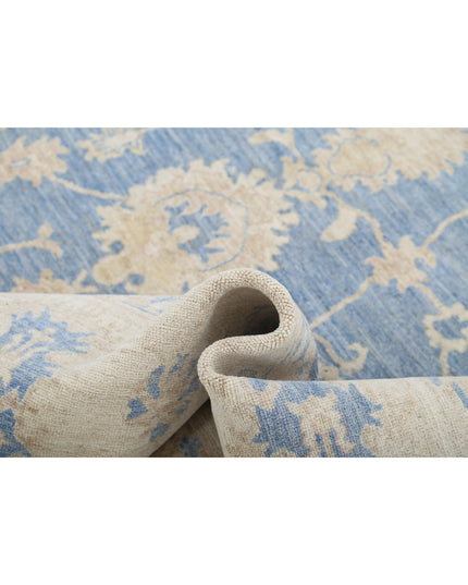 Serenity 8' 1" X 9' 9" Hand Knotted Wool Rug 8' 1" X 9' 9" (246 X 297) / Blue / Wool