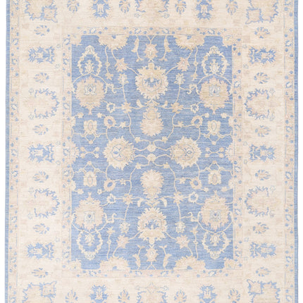 Serenity 8' 1" X 9' 9" Hand Knotted Wool Rug 8' 1" X 9' 9" (246 X 297) / Blue / Wool