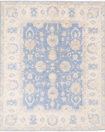 Serenity 8' 1" X 9' 9" Hand Knotted Wool Rug 8' 1" X 9' 9" (246 X 297) / Blue / Wool