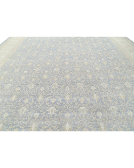 Serenity 16' 0" X 21' 10" Hand Knotted Wool Rug 16' 0" X 21' 10" (488 X 665) / Blue / Wool