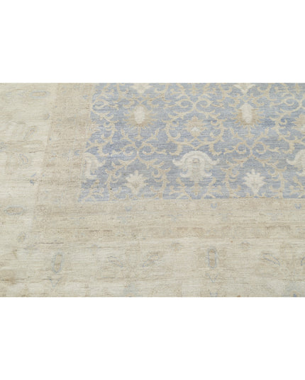 Serenity 16' 0" X 21' 10" Hand Knotted Wool Rug 16' 0" X 21' 10" (488 X 665) / Blue / Wool