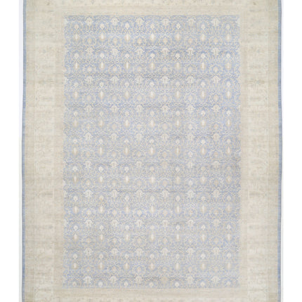 Serenity 16' 0" X 21' 10" Hand Knotted Wool Rug 16' 0" X 21' 10" (488 X 665) / Blue / Wool