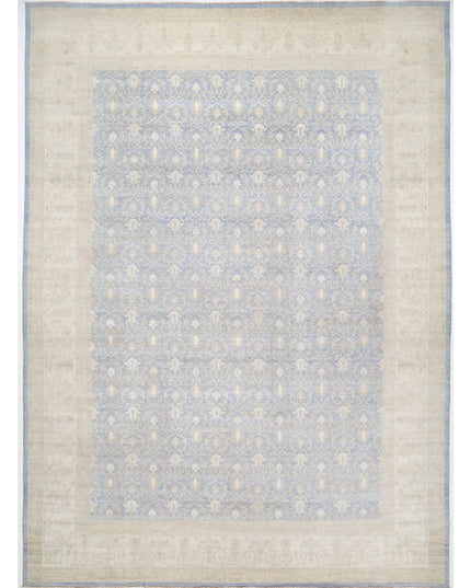 Serenity 16' 0" X 21' 10" Hand Knotted Wool Rug 16' 0" X 21' 10" (488 X 665) / Blue / Wool