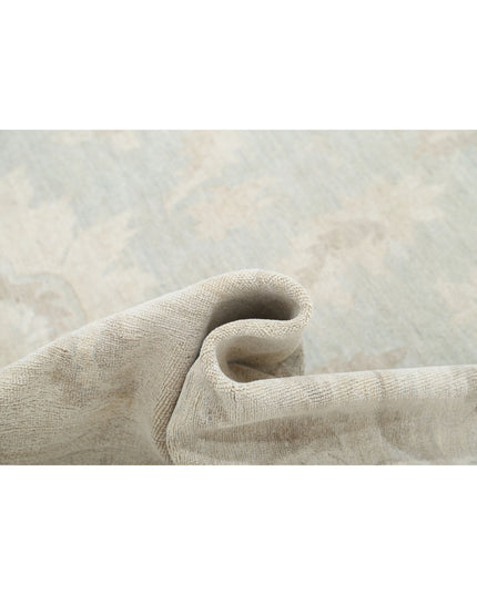 Serenity 13' 2" X 20' 6" Hand Knotted Wool Rug 13' 2" X 20' 6" (401 X 625) / Green / Wool