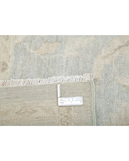 Serenity 13' 2" X 20' 6" Hand Knotted Wool Rug 13' 2" X 20' 6" (401 X 625) / Green / Wool