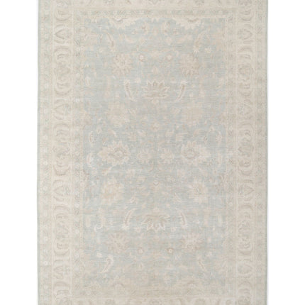 Serenity 13' 2" X 20' 6" Hand Knotted Wool Rug 13' 2" X 20' 6" (401 X 625) / Green / Wool
