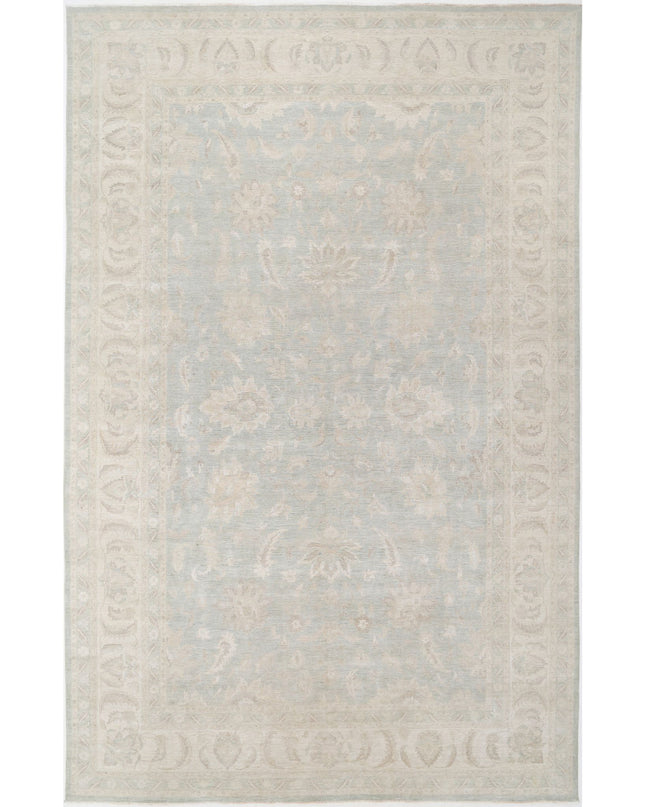 Serenity 13' 2" X 20' 6" Hand Knotted Wool Rug 13' 2" X 20' 6" (401 X 625) / Green / Wool