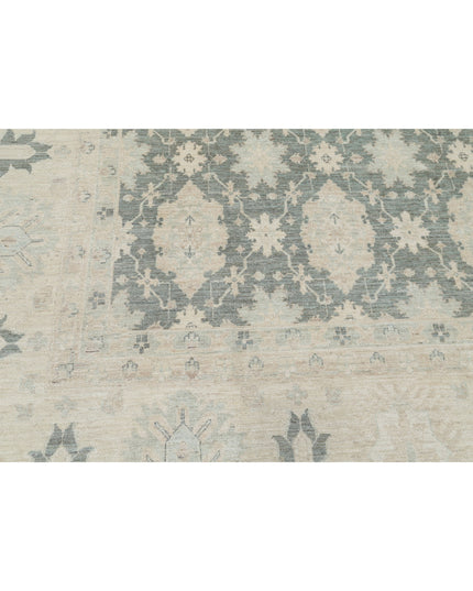 Serenity 12' 10" X 15' 7" Hand Knotted Wool Rug 12' 10" X 15' 7" (391 X 475) / Green / Wool
