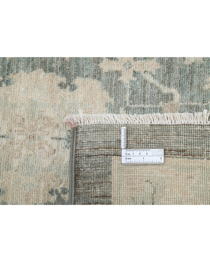 Serenity 12' 10" X 15' 7" Hand Knotted Wool Rug 12' 10" X 15' 7" (391 X 475) / Green / Wool
