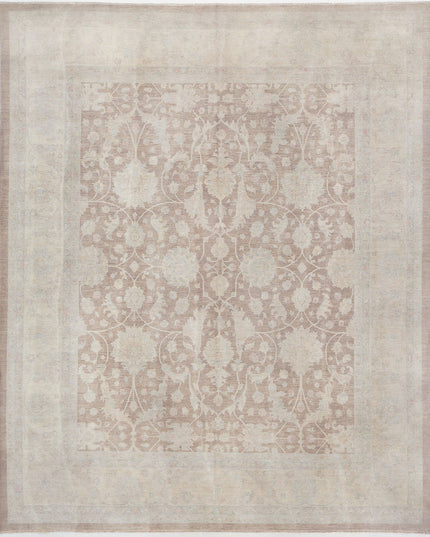 Serenity 11' 9" X 14' 4" Hand Knotted Wool Rug 11' 9" X 14' 4" (358 X 437) / Taupe / Wool
