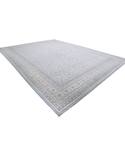 Serenity 14' 1" X 18' 9" Hand Knotted Wool Rug 14' 1" X 18' 9" (429 X 572) / Blue / Wool
