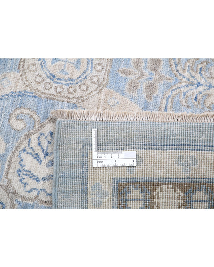 Serenity 14' 1" X 18' 9" Hand Knotted Wool Rug 14' 1" X 18' 9" (429 X 572) / Blue / Wool