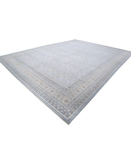 Serenity 14' 1" X 18' 9" Hand Knotted Wool Rug 14' 1" X 18' 9" (429 X 572) / Blue / Wool