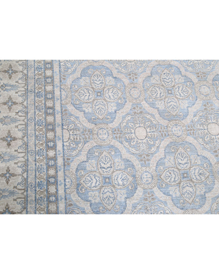 Serenity 14' 1" X 18' 9" Hand Knotted Wool Rug 14' 1" X 18' 9" (429 X 572) / Blue / Wool