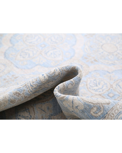 Serenity 14' 1" X 18' 9" Hand Knotted Wool Rug 14' 1" X 18' 9" (429 X 572) / Blue / Wool