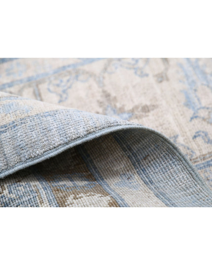 Serenity 14' 1" X 18' 9" Hand Knotted Wool Rug 14' 1" X 18' 9" (429 X 572) / Blue / Wool