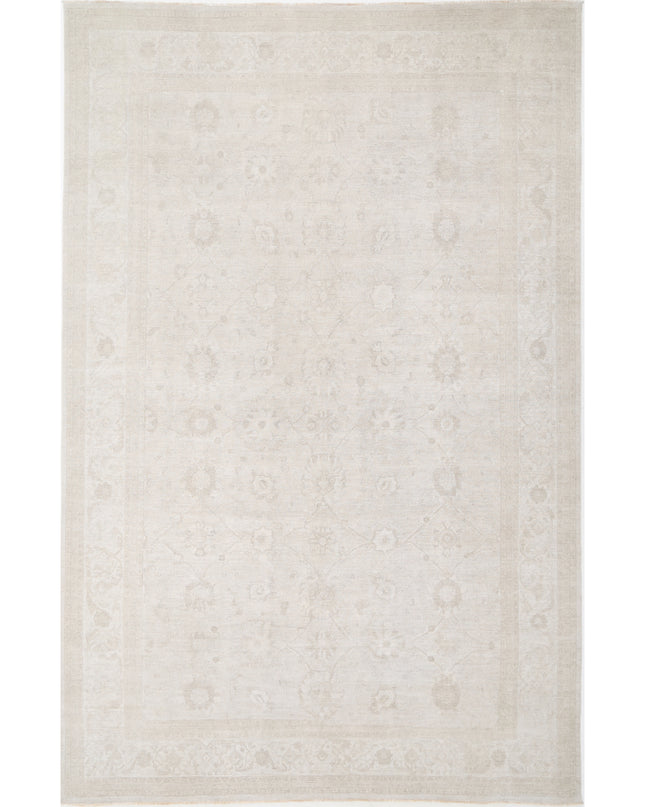 Serenity 11' 6" X 17' 10" Hand Knotted Wool Rug 11' 6" X 17' 10" (351 X 543) / Ivory / Wool